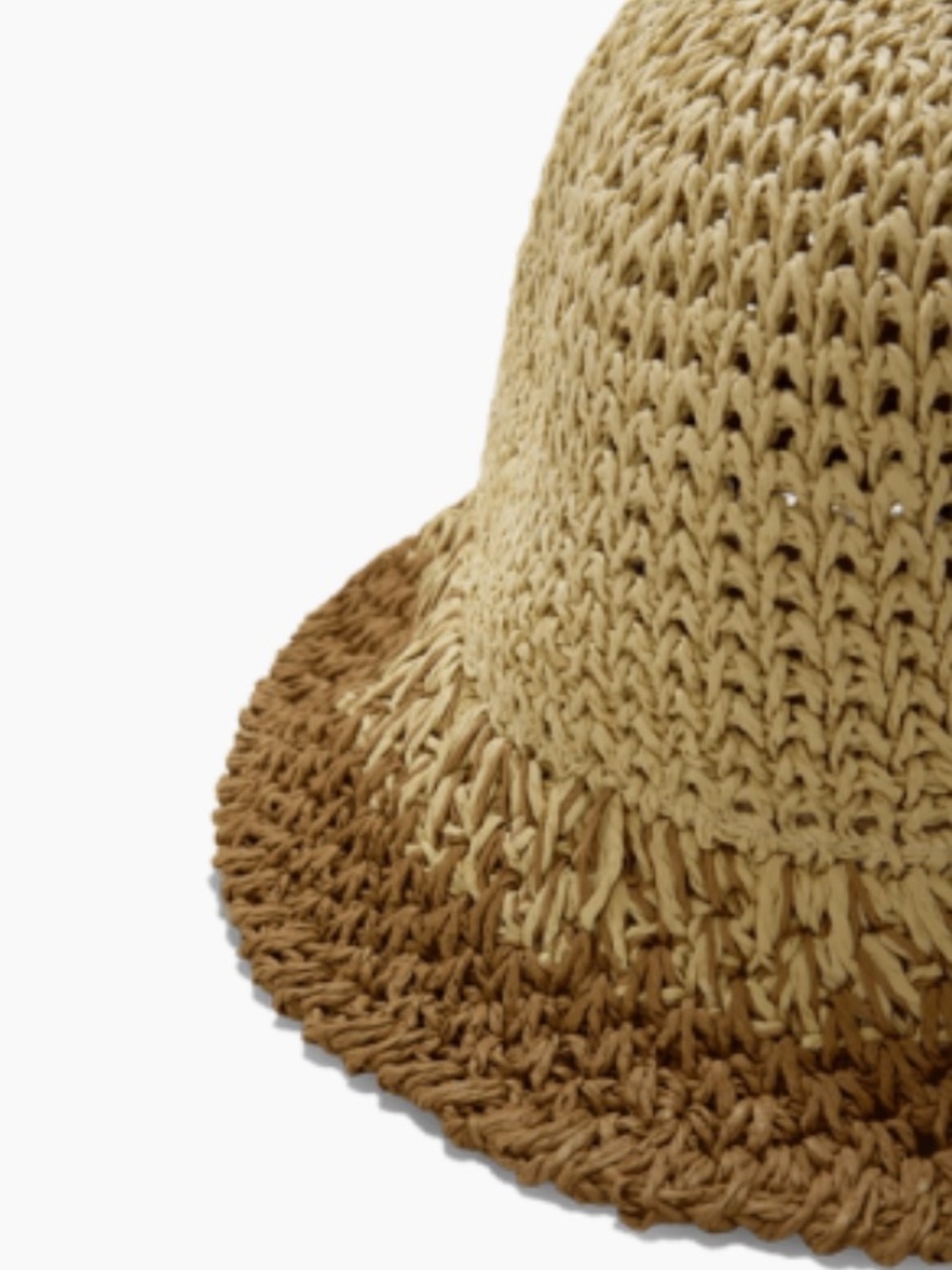NWT Eugenia Kim Bailey Paper Bucket Hat in Ivory Camel - Picture 5 of 10